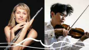 Pakahduttava Paganini -konsertin esiintyjät Janne Thomsen ja Inmo Yang.